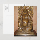 GOLDEN BUDDHA SCULPTURE POSTKARTE (Vorne/Hinten)