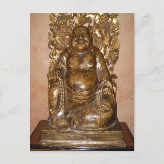 GOLDEN BUDDHA SCULPTURE POSTKARTE (Vorderseite)