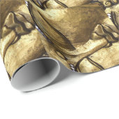 Golden Buddha Segen Inspiration Liebe Geschenkpapier (Rolleneckpunkt)