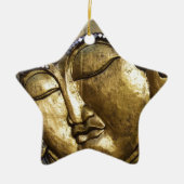 Golden Buddha Segen Inspiration Liebe Keramikornament (Vorne)