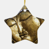 Golden Buddha Segen Inspiration Liebe Keramikornament (Hinten)