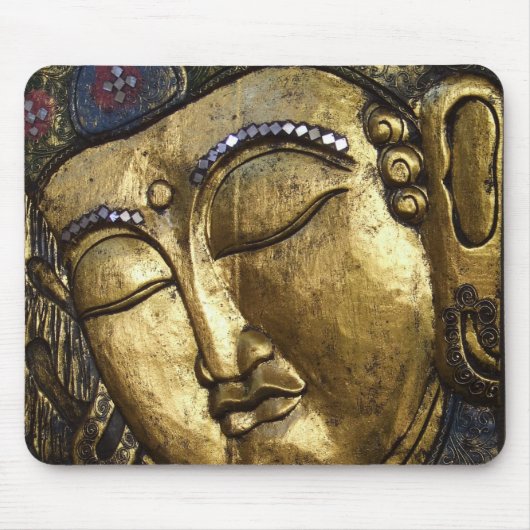 Golden Buddha Segen Inspiration Liebe Mousepad (Vorne)