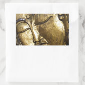 Golden Buddha Segen Inspiration Liebe Rechteckiger Aufkleber (Tasche)