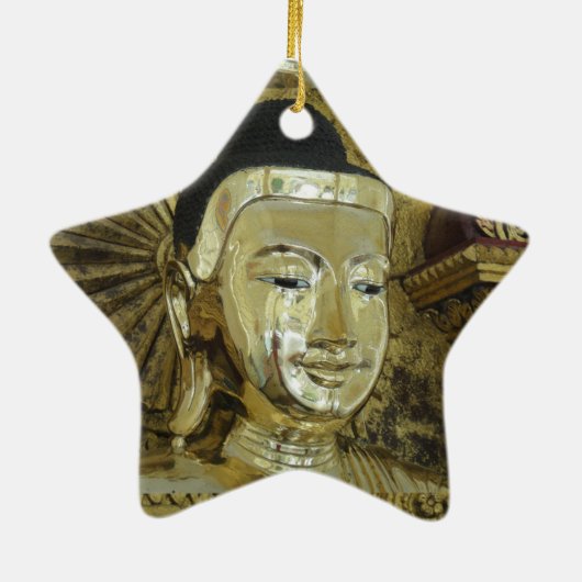 Golden Buddha Statue Inspiration Liebe Keramik Ornament (Hinten)