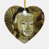 Golden Buddha Statue Inspiration Liebe Keramik Ornament (Vorne)