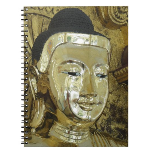 Golden Buddha Statue Inspiration Liebe Notizblock (Vorderseite)