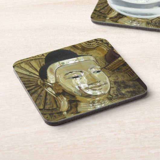 Golden Buddha Statue Inspiration Liebe Untersetzer (Linke Seite)