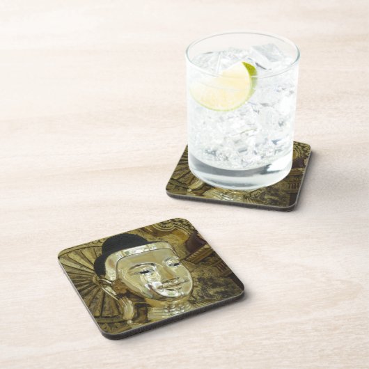 Golden Buddha Statue Inspiration Liebe Untersetzer (Rechte Seite)