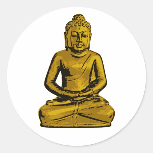 Golden Buddha Stickers (Vorderseite)