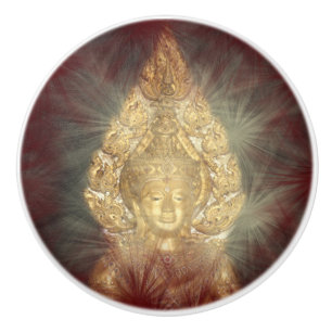 Golden Buddha Striopp Keramikknauf