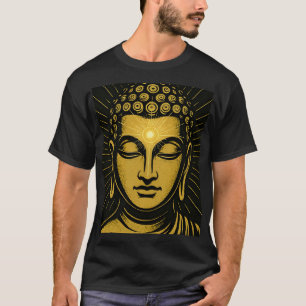 Golden Buddha Third Eye T - Shirt   Spirituelles E