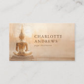 Golden Buddha – Yoga Reiki Meditation Visitenkarte (Vorderseite)