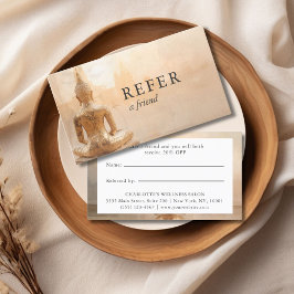 Golden Buddha – Yoga Reiki Salon Empfehlungskarte