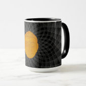 Golden Buddha Zen Mandala Mug Tasse (VorderseiteRechts)
