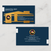 Golden Builder Architecture Zuhause Imitate Gold-S Visitenkarte (Vorne/Hinten)