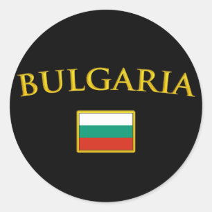Golden Bulgarien Runder Aufkleber