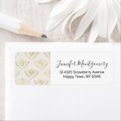 Golden Bumble Bee mit einem Kronmuster (Insitu)