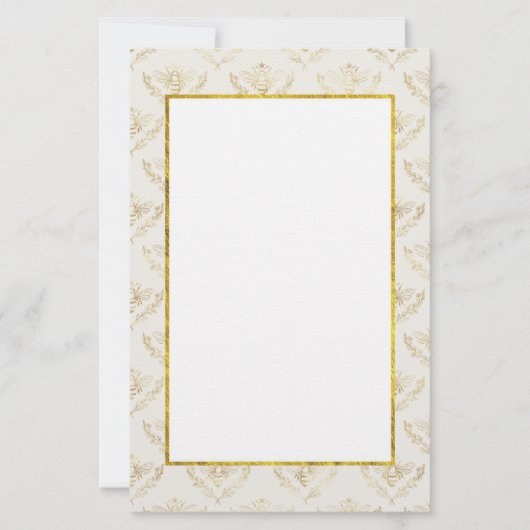 Golden Bumble Bee mit einem Kronmuster (Vorderseite)