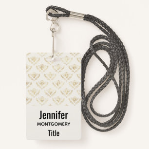 Golden Bumble Bee mit einem Kronmuster Ausweis