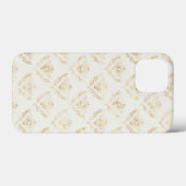 Golden Bumble Bee mit einem Kronmuster Case-Mate iPhone Hülle (Rückseite (Horizontal))