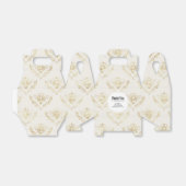 Golden Bumble Bee mit einem Kronmuster Geschenkschachtel (Ungefaltet)