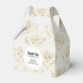 Golden Bumble Bee mit einem Kronmuster Geschenkschachtel (Vorderseite)