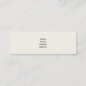 Golden Bumble Bee mit einem Kronmuster Mini Visitenkarte (Rückseite)