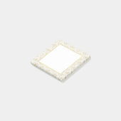 Golden Bumble Bee mit einem Kronmuster Post-it Klebezettel (angewinkelt)