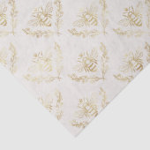 Golden Bumble Bee mit einem Kronmuster Seidenpapier (Detail)