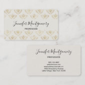 Golden Bumble Bee mit einem Kronmuster Visitenkarte (Vorne/Hinten)