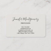 Golden Bumble Bee mit einem Kronmuster Visitenkarte (Rückseite)