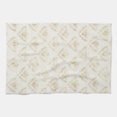 Golden Bumble Bee Muster Geschirrtuch (Horizontal)