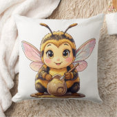 Golden Bumblebee in Bloom Dance.10 Kissen (Decke)