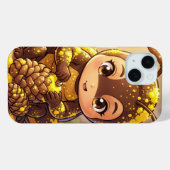 Golden Bumblebee in Bloom Dance.12 Case-Mate iPhone Hülle (Rückseite (Horizontal))