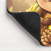 Golden Bumblebee in Bloom Dance.12 Mousepad (Ecke)