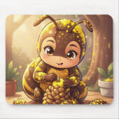 Golden Bumblebee in Bloom Dance.12 Mousepad (Vorne)