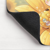 Golden Bumblebee in Bloom Dance.1 Mousepad (Ecke)