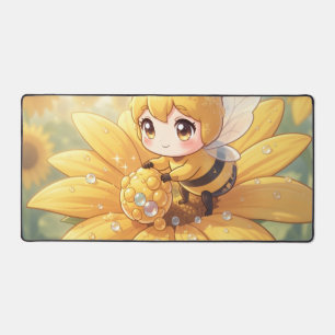 Golden Bumblebee in Bloom Dance.1 Schreibtischunterlage