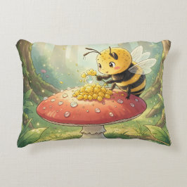 Golden Bumblebee in Bloom Dance.2 Dekokissen