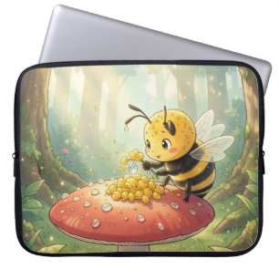 Golden Bumblebee in Bloom Dance.2 Laptopschutzhülle