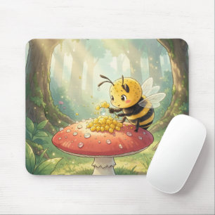 Golden Bumblebee in Bloom Dance.2 Mousepad