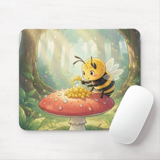 Golden Bumblebee in Bloom Dance.2 Mousepad (Mit Mouse)