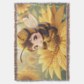 Golden Bumblebee in Bloom Dance.3 Decke (Vorderseite Vertikal)