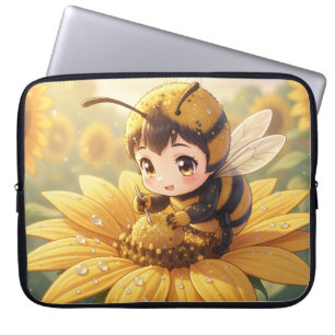 Golden Bumblebee in Bloom Dance.3 Laptopschutzhülle