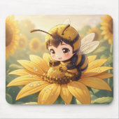 Golden Bumblebee in Bloom Dance.3 Mousepad (Vorne)