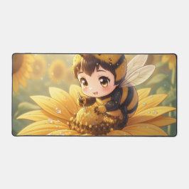 Golden Bumblebee in Bloom Dance.3 Schreibtischunterlage