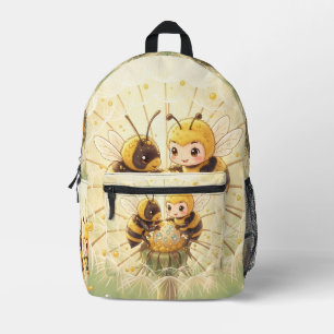 Golden Bumblebee in Bloom Dance.5 Bedruckter Rucksack