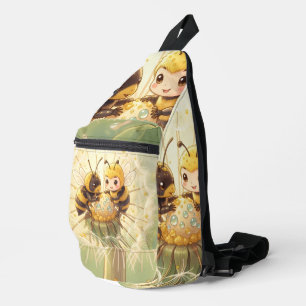 Golden Bumblebee in Bloom Dance.5 Crossbody Bag