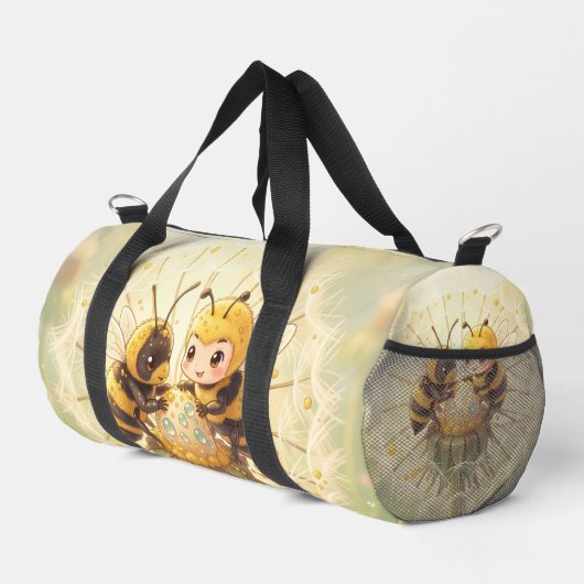 Golden Bumblebee in Bloom Dance.5 Duffle Bag (Rechte Ecke)