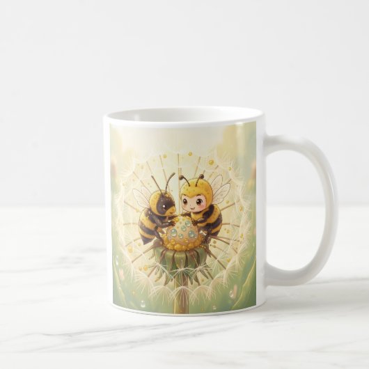 Golden Bumblebee in Bloom Dance.5 Kaffeetasse (Rechts)